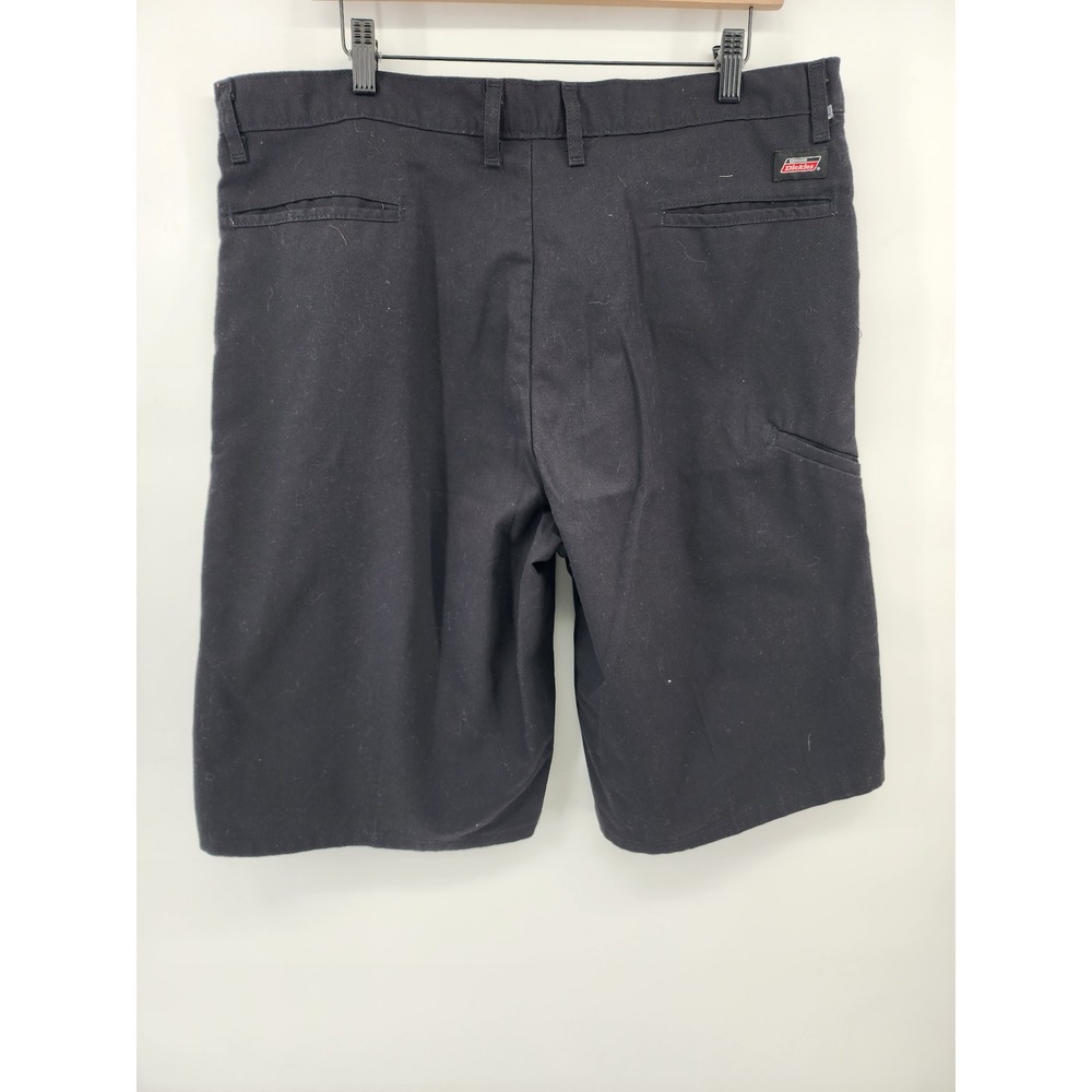 Dickies Black Twill Flat Front Work Shorts Size 38 Skater Workwear Streetwear